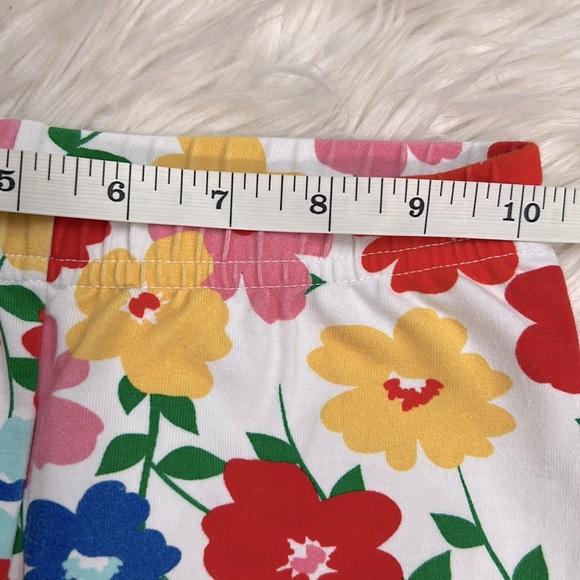 Hanna Andersson Girls Flower Floral Print Leggings NWOT 120 Size US 6-7 - Picture 3 of 6